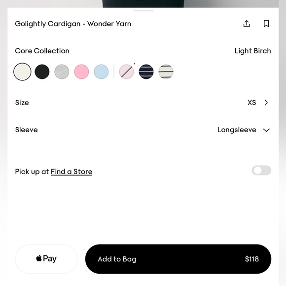 Aritzia Wilfred Golightly Button Cardigan Wonder Yarn in Light Birch Ivory XS - Picture 9 of 9
